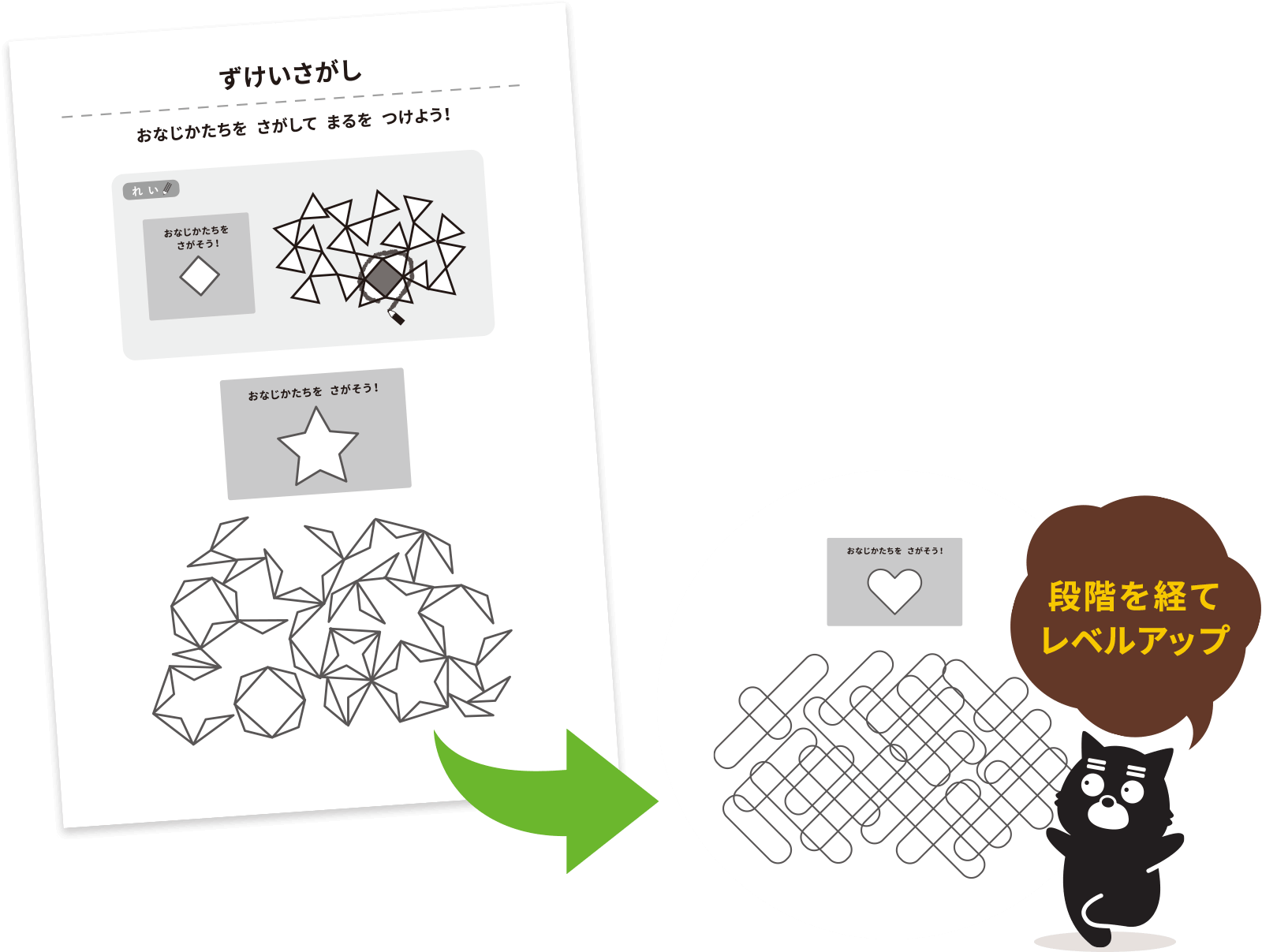 4歳〜(年中・年長)の教材問題例